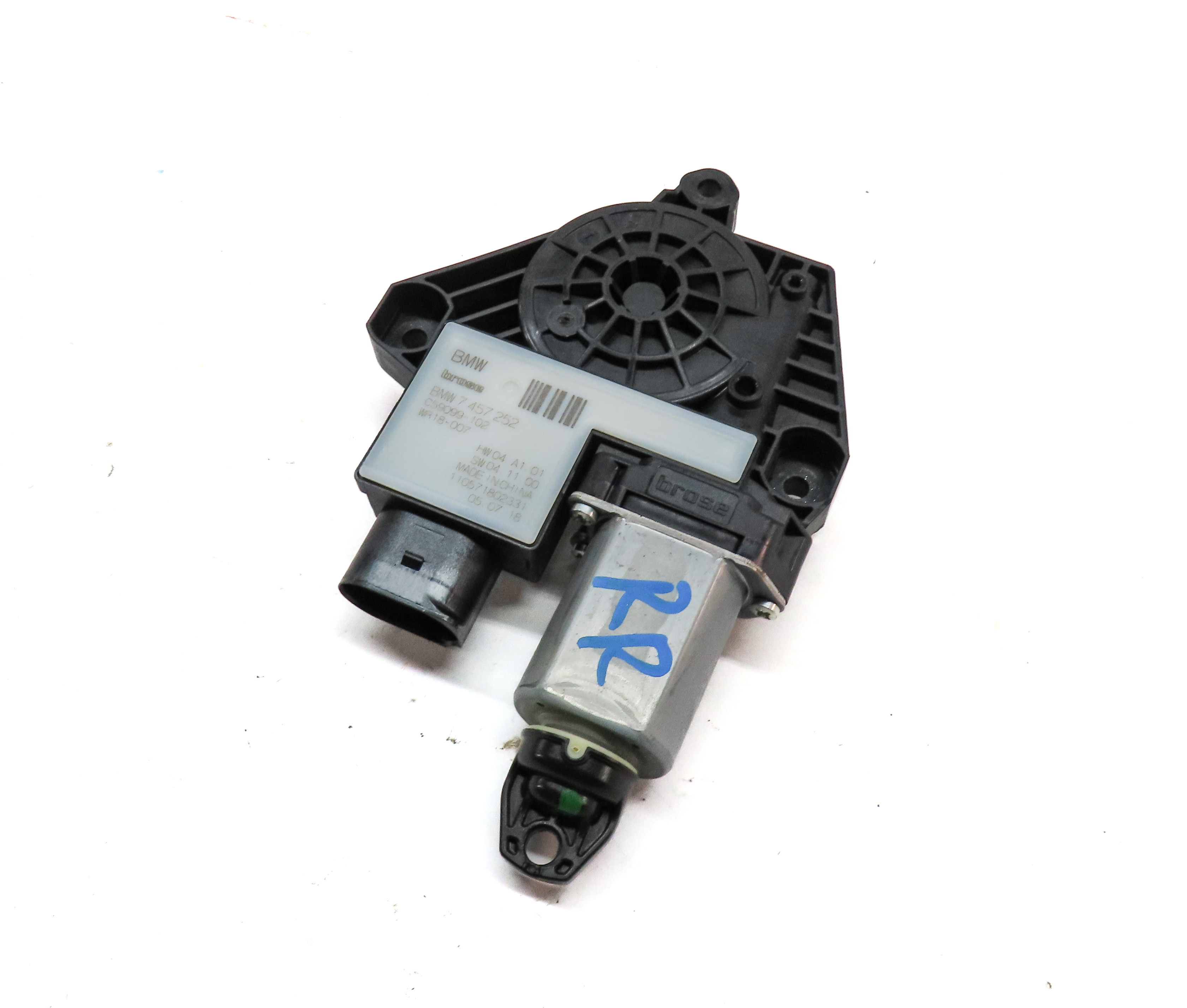 2016-2023 BMW 5 7 X3 X4 SERIES (G01 G02 G11 G30) REAR RIGHT DOOR WINDOW MOTOR — exact item pictured